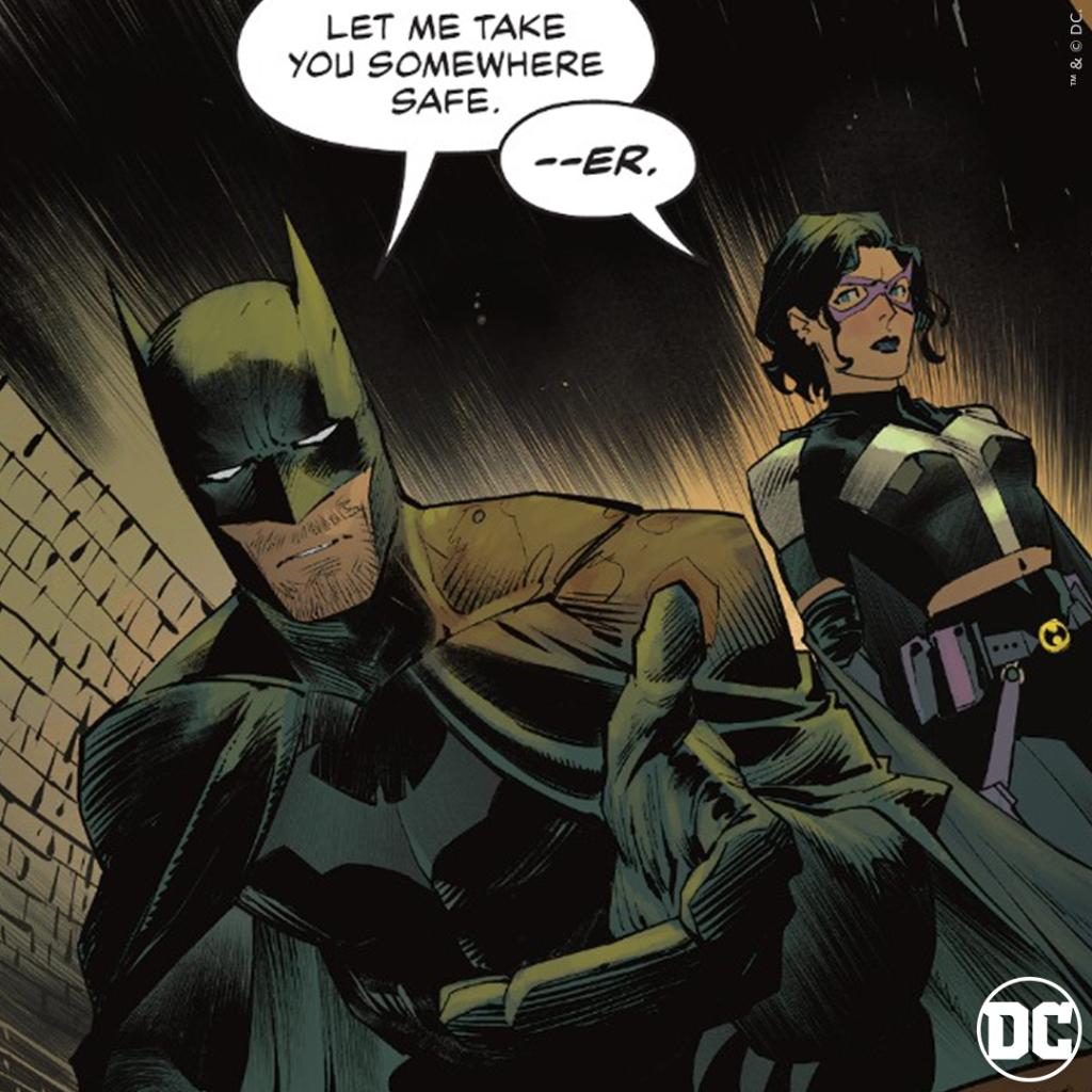 Batman's tweet photo. It's what heroes do 🦇 Share your thoughts on Batman and Huntress' team-up in DETECTIVE COMICS #1036! https://t.co/IVEJmHSQ4g