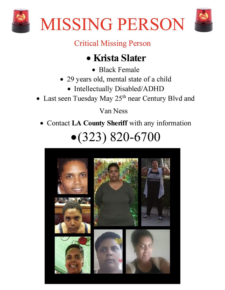 tweetannick's tweet photo. @MSNBC Please, can you share this missing persons report on the news and other media. Krista Slater has been missing for 4 days now. Thank you! https://t.co/CnPtBUJ6yA