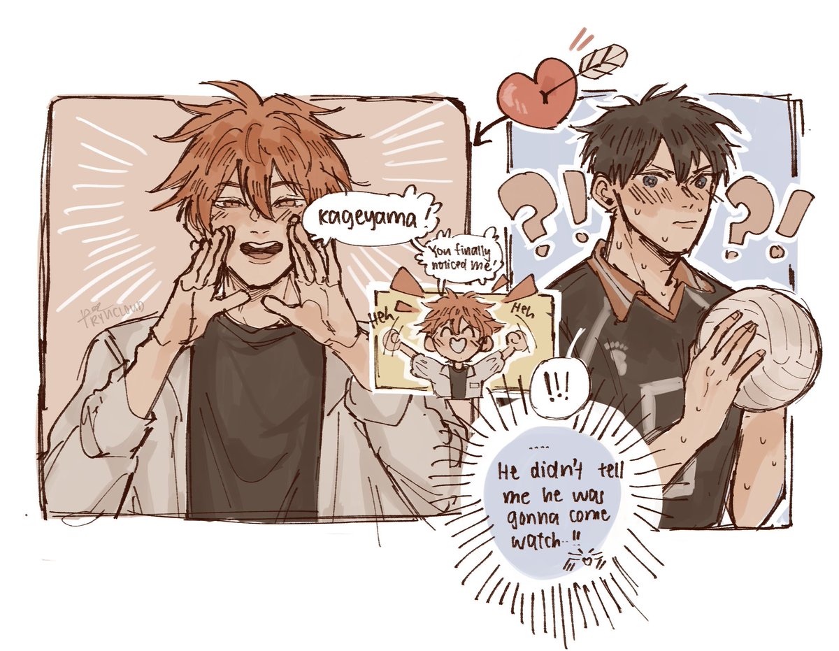 a surprise visit 🐥

#kagehina #haikyuu 