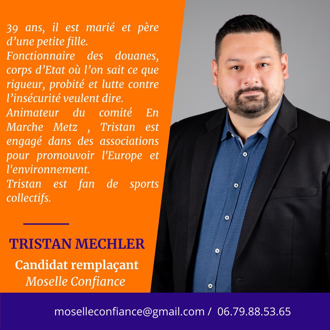 Confiance57's tweet photo. 📸 Découvrez Berangere Frappe Deramond et Tristan Mechler en image.
#presentation #metz #metzville #metz3 #elections #departementales2021 #jevote #electionsjuin2021 #departement #cantonmetz3 #aldringoujon @MarjorieGoujon @jeremyaldrin https://t.co/R9mm5NlTUZ