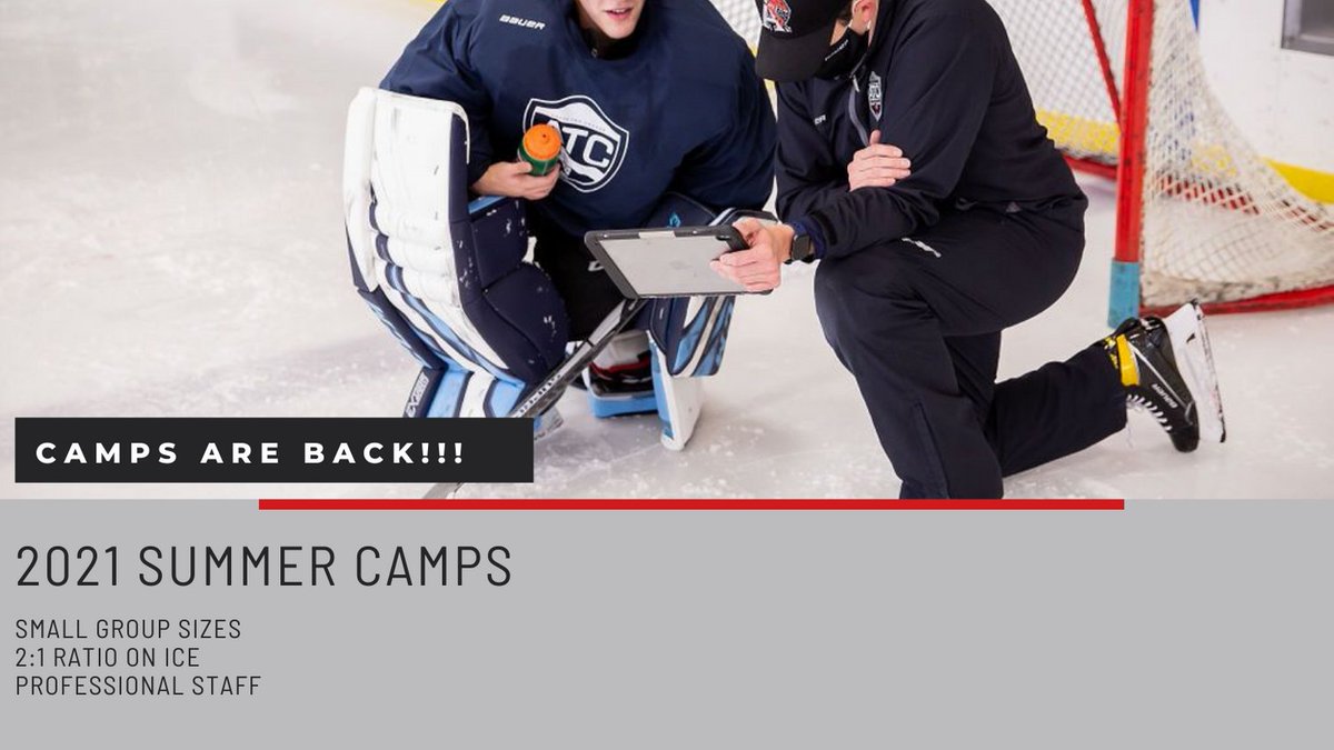Our 2021 Summer Camps will go ahead as planned!

Our group sizes are small, our ratios are low and our staff is amazing! 

What type of experience to you want at your camp?  Spend time getting better or spend time watching other goalies in the net?