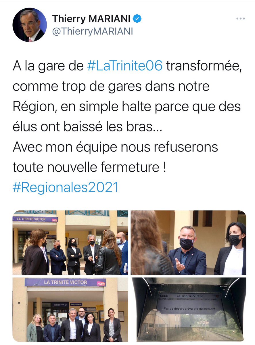 PPLeonelli's tweet photo. C’est l’ancien Ministre des transports qui parle ? Connaît -il ses dossiers ? Depuis 2016 aucunes fermetures de gares ou de lignes et sauvetage de la ligne Nice-Breil-Tende.
Les résultats sont là, 1500 voyageurs par jour et hausse de la fréquentation de 14%. #NotreRegionDabord https://t.co/3Q2NYBtBw7