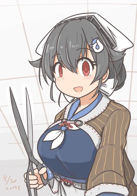 迅鯨ちゃんを描きました🥰🥰🥰
#艦これ 