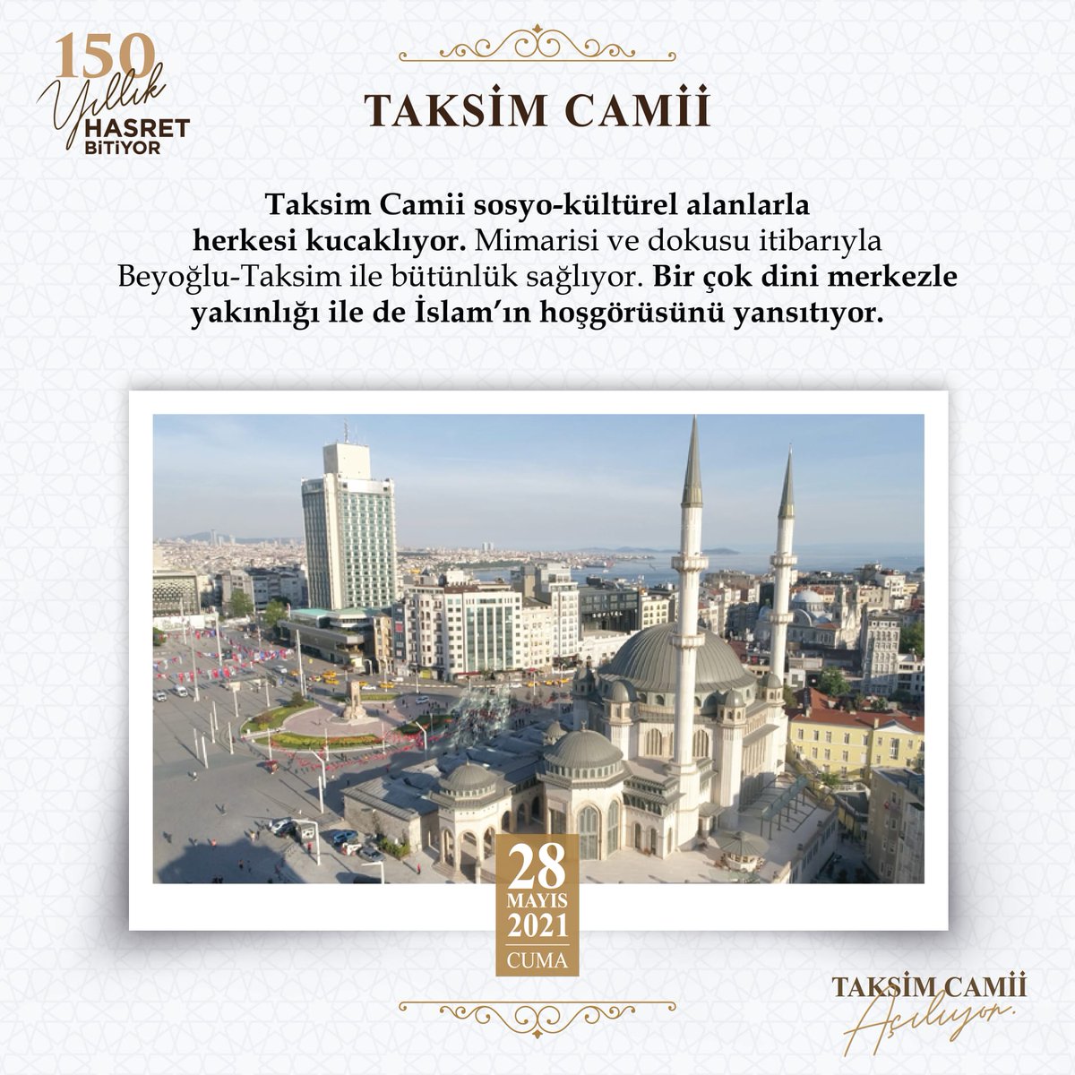 GuroymakAk's tweet photo. "Duruşu yakıştı bu kutlu beldeye"
Cumhurbaşkanımız sayın @RTErdogan'dan Cenab-ı Hak hoşnud ve #TaksimCamii
İstanbul'umuza hayırlı ve mübarek olsun! https://t.co/7qqIYxq4wX