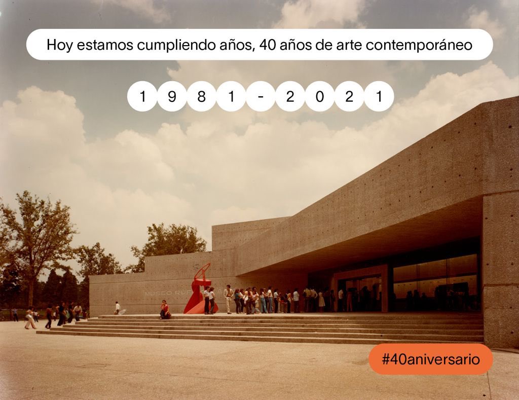 museotamayo's tweet photo. ¡Hoy estamos cumpliendo 40 años! https://t.co/D45Rwg9flj