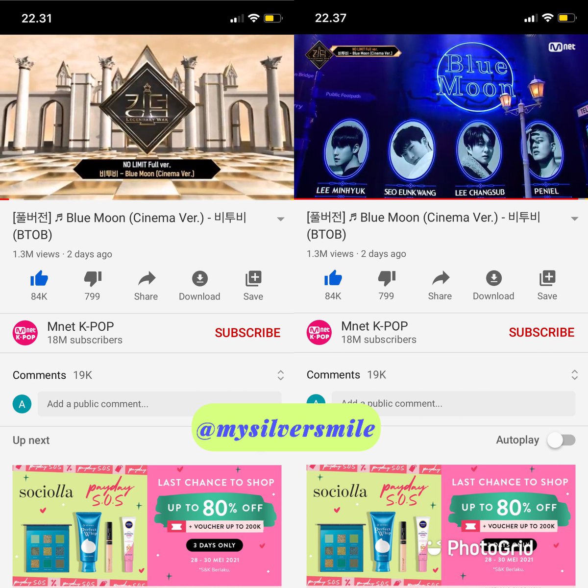 mysilversmile's tweet photo. @borntolightx @tapiokabiru makasih GAnya ❤️
good luck to btob &amp; melodies 💪🏻
#BTOB #비투비 @OFFICIALBTOB https://t.co/ouJJ0ylB8G