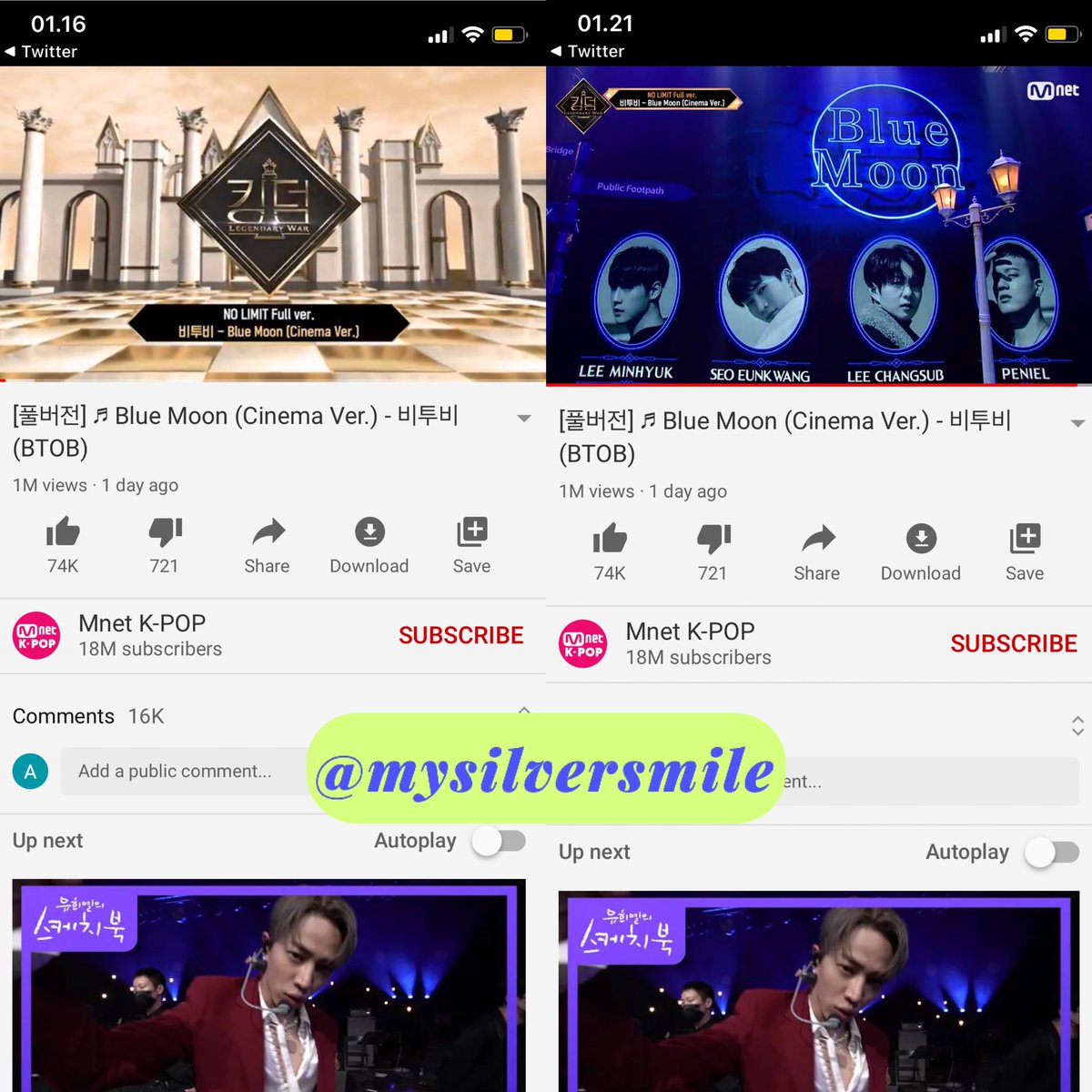 mysilversmile's tweet photo. @borntolightx @tapiokabiru makasih GAnya ❤️
good luck to btob &amp; melodies 💪🏻
#BTOB #비투비 @OFFICIALBTOB https://t.co/ouJJ0ylB8G