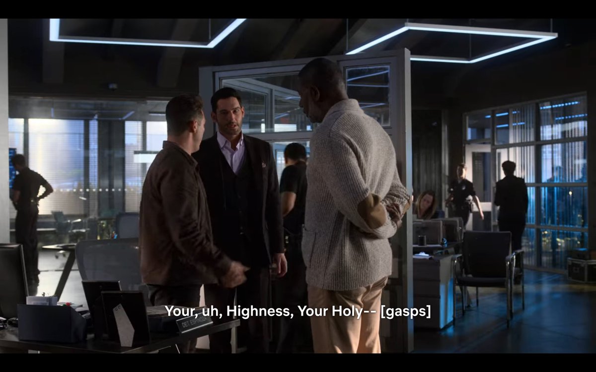 theblahplace's tweet photo. That said, these peeves were evened out by the FEELS trip (ugh, #Lucifer’s self-depreciating laugh and disbelief through tears gets me every time) and irreverent, self-aware charm. Dan had 15/10 the best lines and scenes in this season, and y’know, humans>angels #LuciferSeason5B https://t.co/03zeej8NwL
