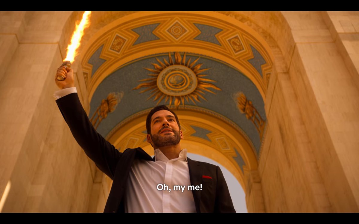 theblahplace's tweet photo. I’m happy there’s a S6, both because I’m actually quite excited for God!Lucifer—no wars, no hunger, no pain? undecided on the last one, but bring it on, as long as Chloe agrees, too); and getting off the train before you’re pushed off is always wise. Can’t wait! #LuciferSeason5B https://t.co/aVsFXJeeRU