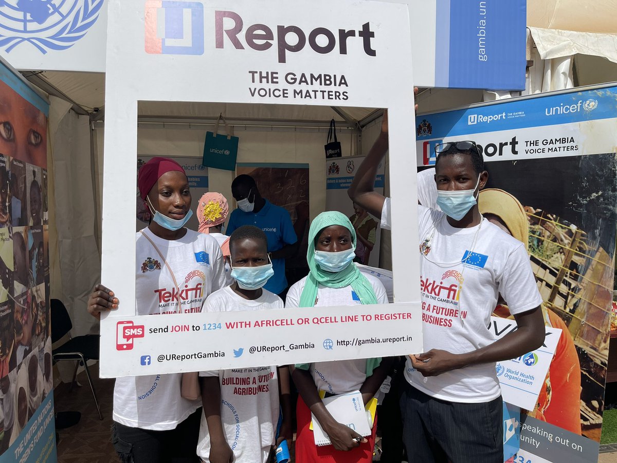 UNICEFGambia's tweet image. Well, new is dynamic. 

Welcome to our new U-Reporters who’re on excursion and decided to stop by our stall to register on the @UReport_Gambia platform. 

@ITC_Gambia @EUinTheGambia #TekkiFii