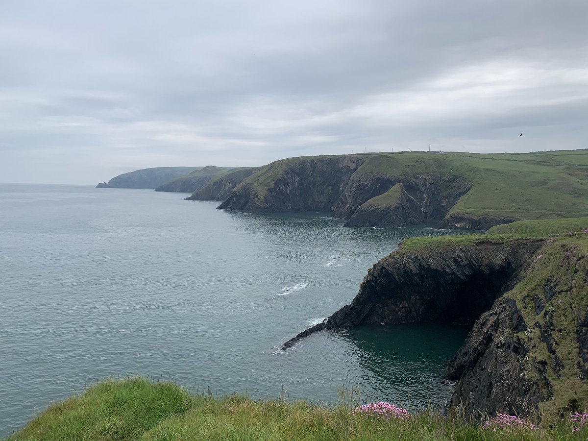 Did a lovely coastal walk today. Bit scary and close to the edge at times 😅 #pembrokeshirecoastalpath#witchescauldron