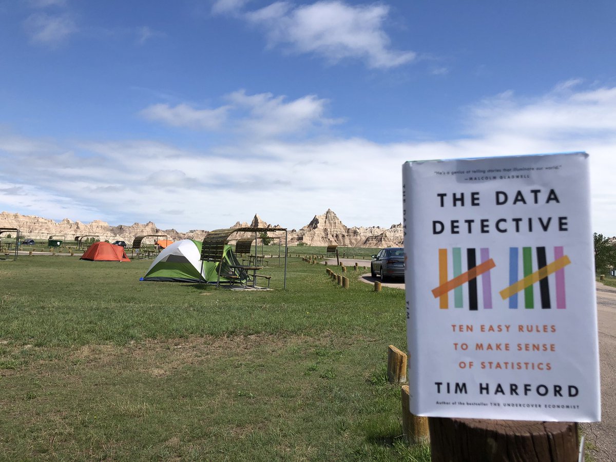 lilylamotte's tweet photo. So many statistics came at us this past year. This #essentialread cleared up so much for me! #readinginthewild #readingwhilecamping @TimHarford https://t.co/rW3INfcz2V