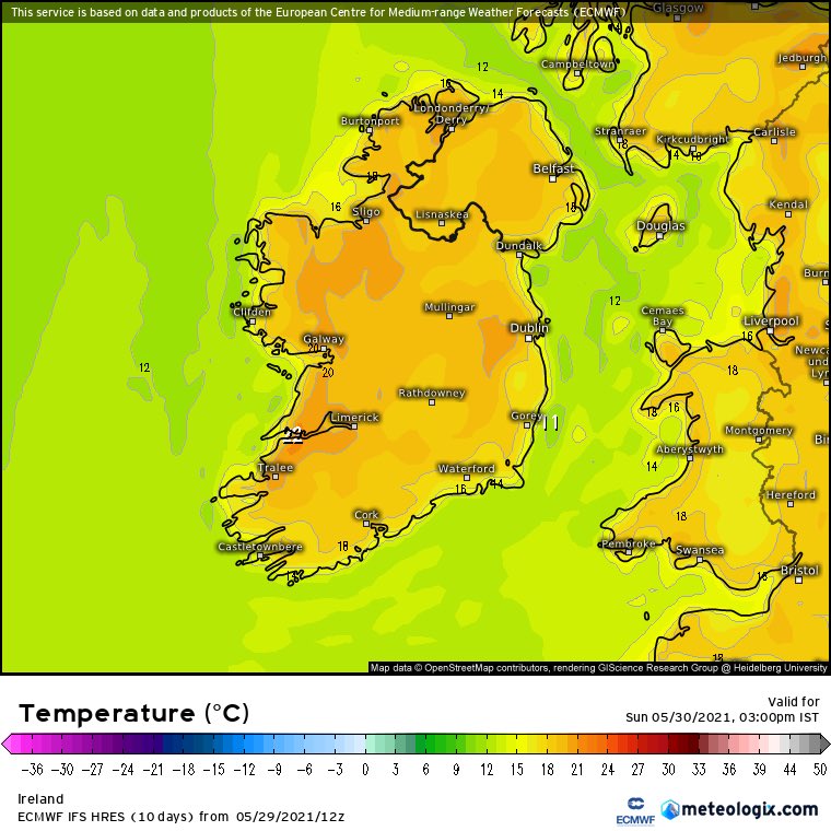 CarlowWeather's tweet image. Tomorrow is going to be a super day, enjoy it, stay safe and remember the sunscreen!