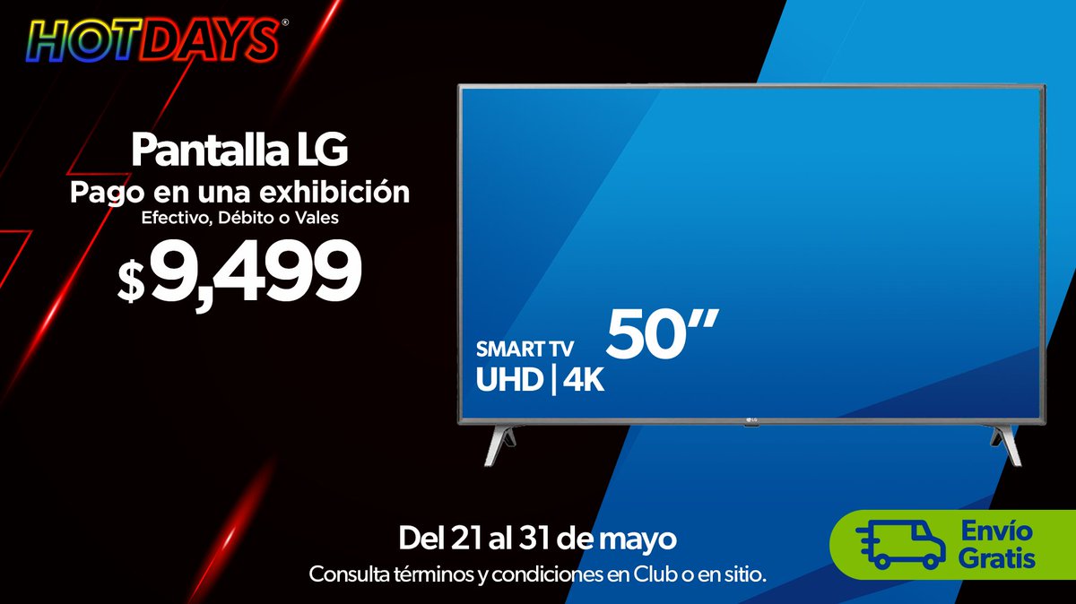 SamsClubMexico's tweet photo. Para un increíble fin de semana en compañía de tus personas favoritas, aprovecha en #HotDaysSamsClub y llévate los mejores productos a un precio irresistible. Te esperamos o haz tu pedido aquí 👉 https://t.co/AEijmhR8ut y recíbelo Gratis en casa o recoge en Club Pick Up. https://t.co/7K9P1Z7Ie3