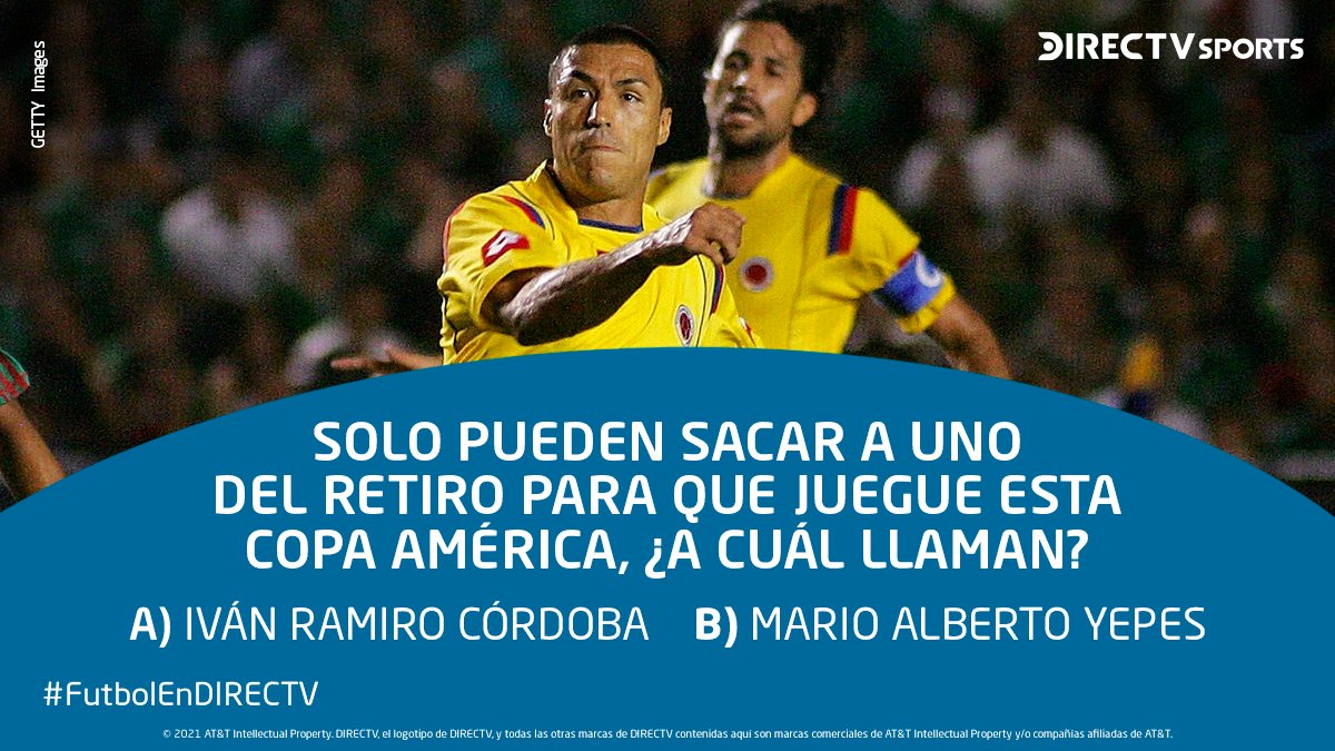 DSportsCO's tweet photo. 🇨🇴 Solo pueden sacar a uno de estos dos capos del retiro para que juegue la #CopaAmérica, ¿a cuál llaman?

🔄 Iván Ramiro
❤️ Mario Alberto

#FutbolEnDIRECTV https://t.co/iJ6zvb9UOw