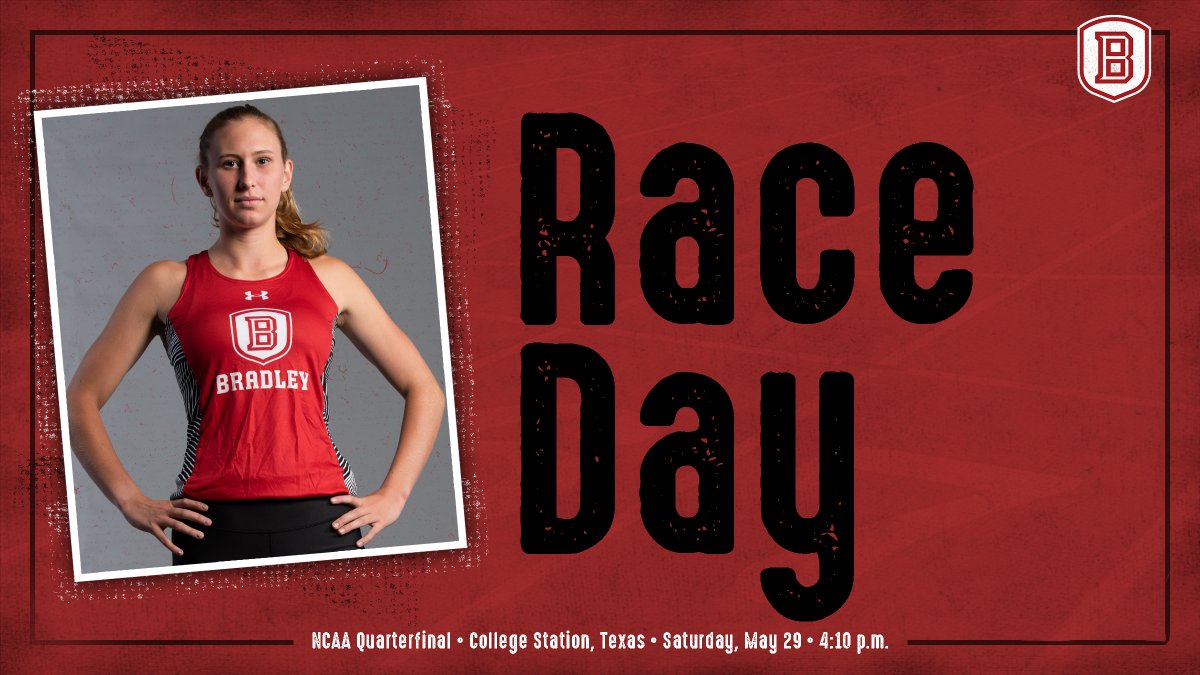 BradleyXCTrack's tweet photo. RACE DAY! After Friday's action was postponed, both men &amp; women compete at NCAA Quarters today with a revised schedule:

4:10: Evan Mitchell (3000 SC)
4:45: Sophia McDonnell (3000 SC)
6:10: Tiana LoStracco/Wilma Nielsen (800)

⏱️ https://t.co/ph7MzUmPA2
📺 https://t.co/fQgNaNvK3k https://t.co/cTJUGiSca9