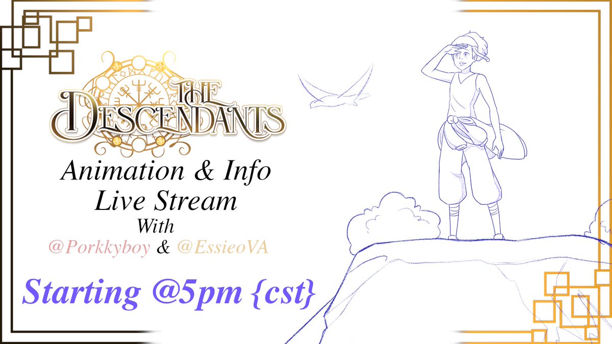 We're doing an Animation & Info Livestream TODAY!

With out Creator @EssieoVA & Animation & Art Director @Porkkyboy!

They'll be answering questions about the show, while Porkky animates one of our characters!✨

Stream starts @ 5pm{cst}

Stop on by!💕
-> twitch.tv/porkkyboy