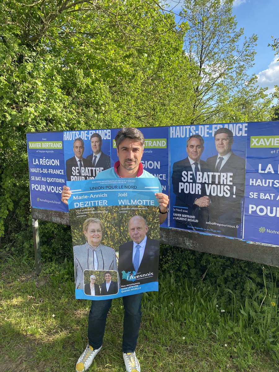 quentinmabillle's tweet image. #UnisPourLAvesnois Une belle opération de tractage et de collage sous un beau soleil de l’#Avesnois avec toute l’équipe de la @Les12eme ! #electionsdepartementales #LR