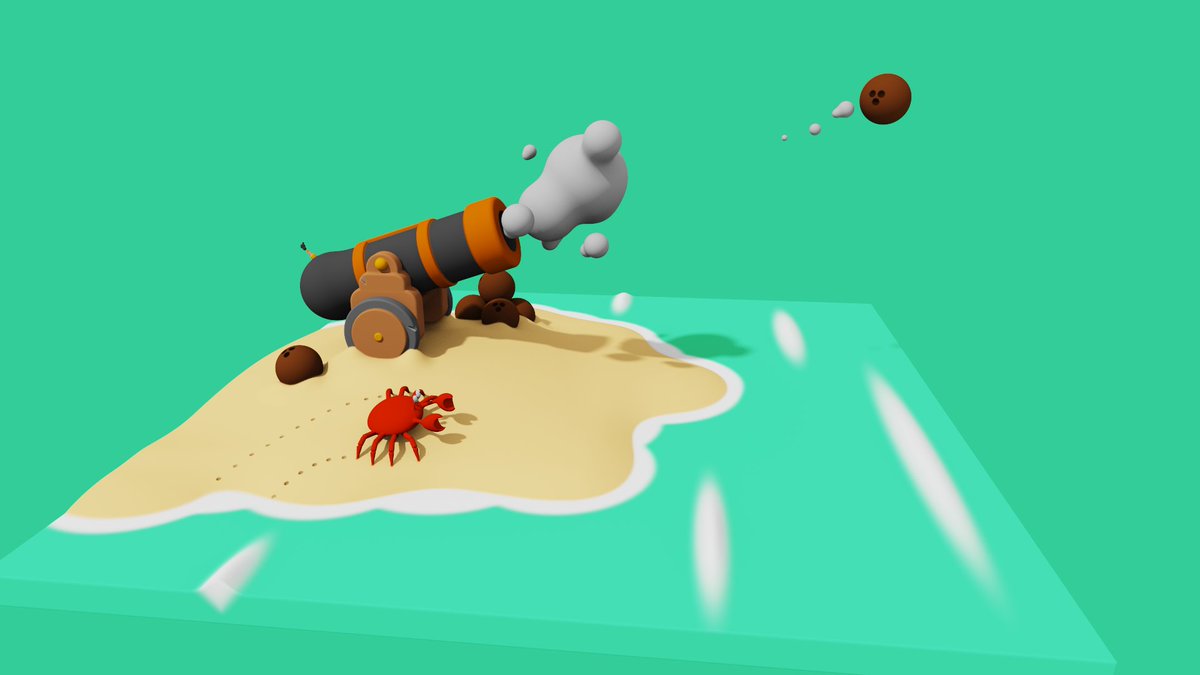 Launay_Florian_'s tweet photo. In case you were wondering how the coconuts ended up on their little island 🥥🏖️
#MagicaCSG #sdf_edit #3D #3dart https://t.co/3fiZ89TWn9