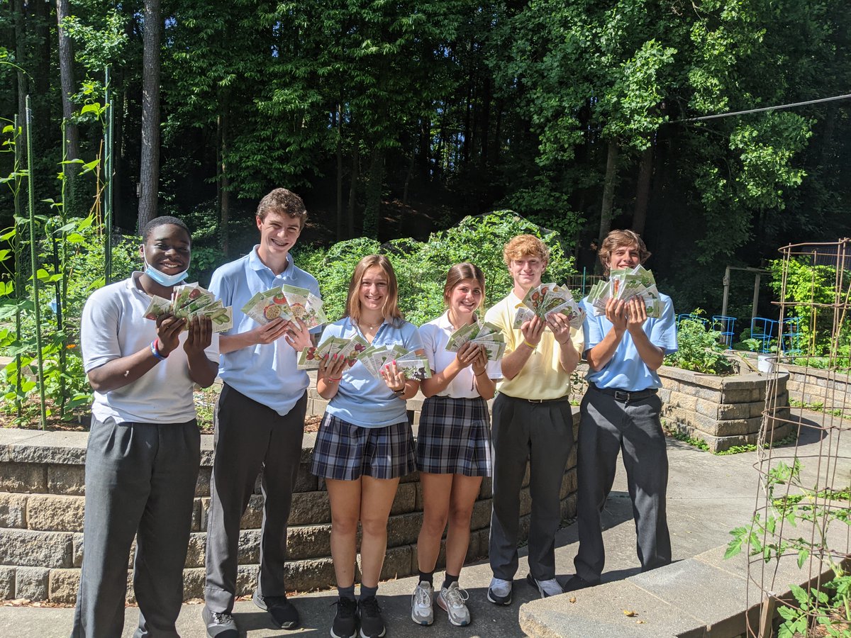 We were blessed with a generous donation of seeds this past week.  Can't wait to get growing with these! #schoolgarden #organicgarden