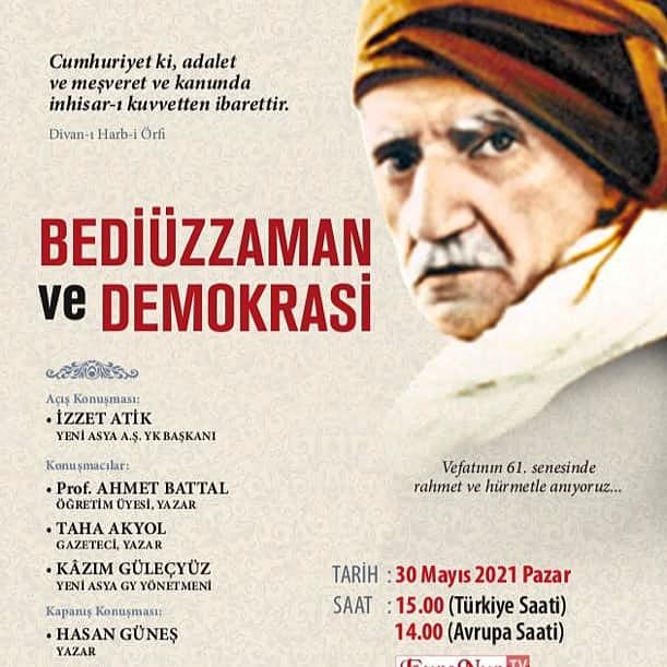 Pazar günü saat 15.00
Aşağıdaki linki tıklayınız. youtu.be/JADTkxP2UJg