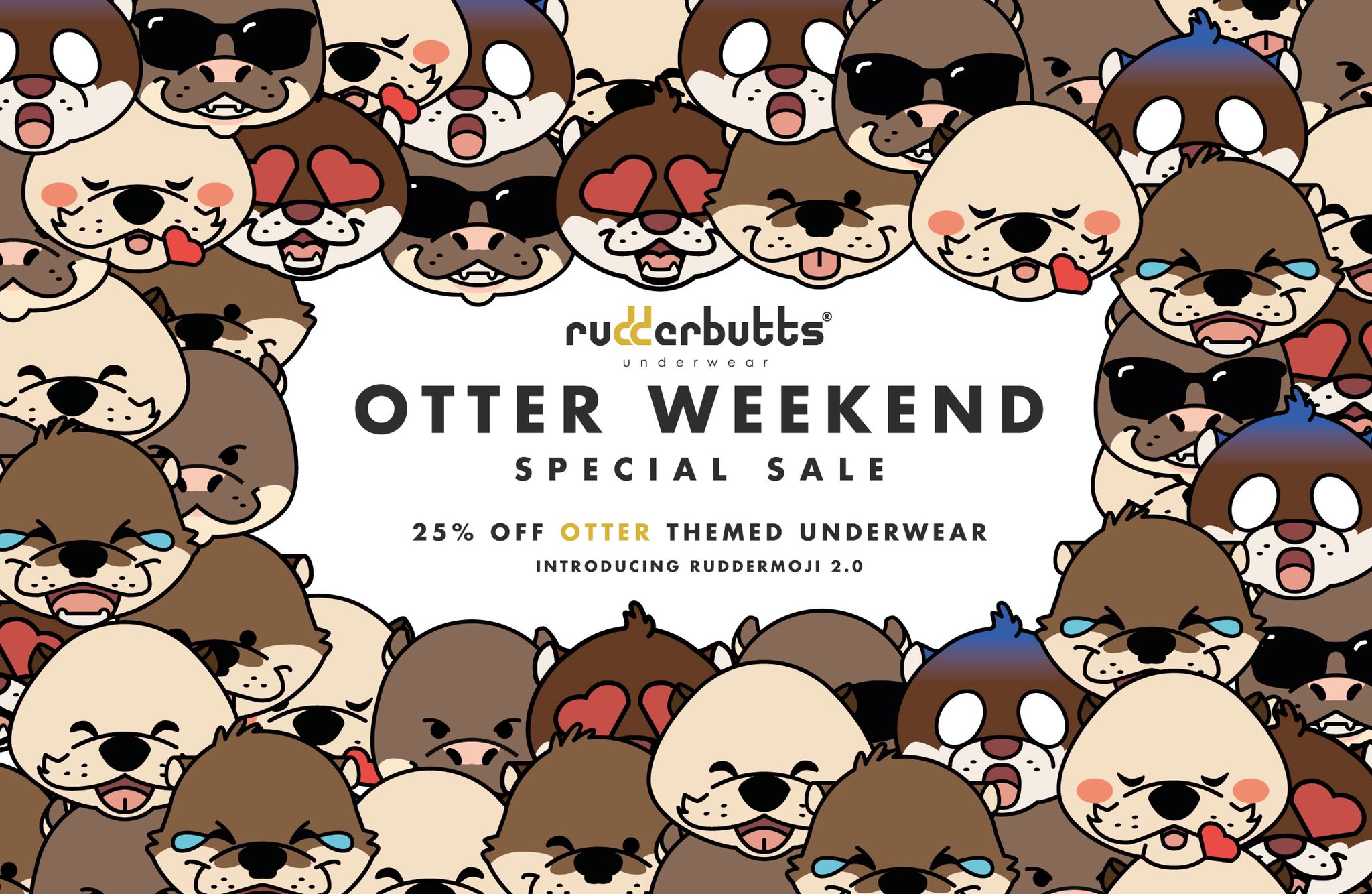 Rudderbutts Underwear on X: We want to celebrate otter day the