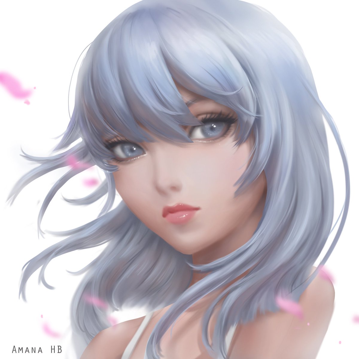 amana_hb's tweet photo. New painting after a long pause, 🌸

#portrait #digitalart #digitalpainting #illustration #イラスト #画 https://t.co/LifxY2Aqzg