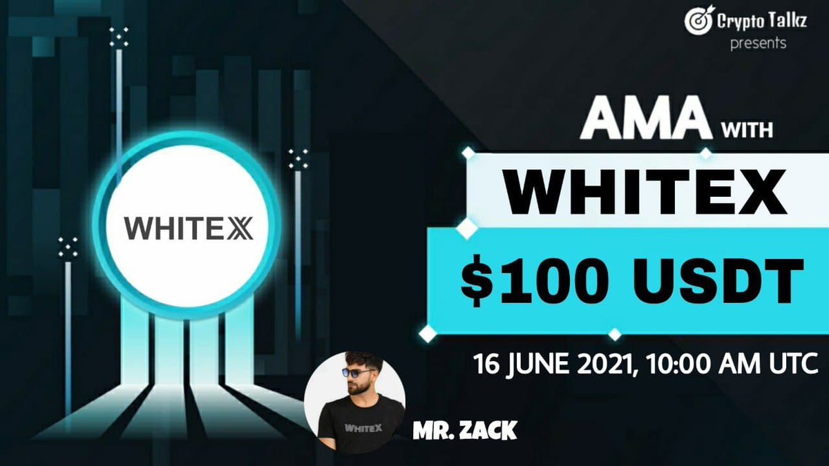 CryptoTalkzInfo's tweet photo. Crypto Talkz will host #AMA with Whitex on 16th June 2021 at 10 AM UTC

💰Rewards Pool : $100 USDT

🏠Venue : https://t.co/mBcmMppoMX

Rules:
1⃣ Follow @CryptoTalkzInfo &amp; @WHITEX63000231
2⃣ Like &amp; Retweet
3⃣ Comment Questions &amp; Tag 3 Friends (max 3 questions) https://t.co/c59kFZsHa3