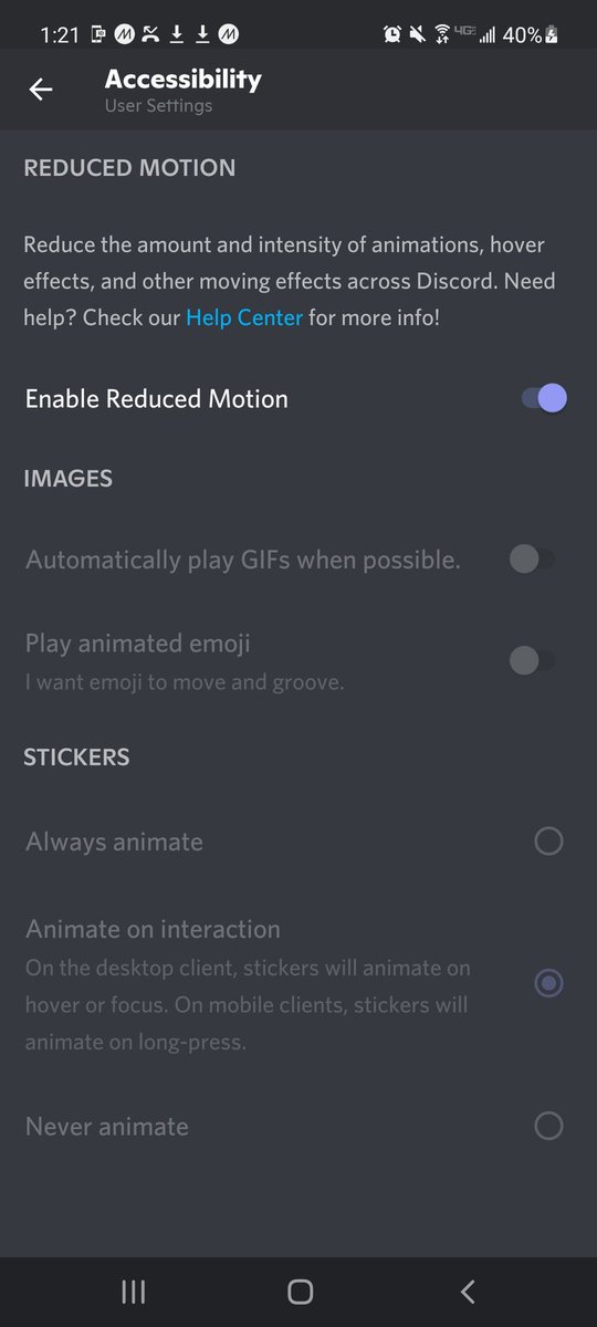 CornerMasa's tweet image. Discord has a setting to turn gifs off under accessibility settings. Share to save a life. I've had no less than 4 seizures to gifs on discord.