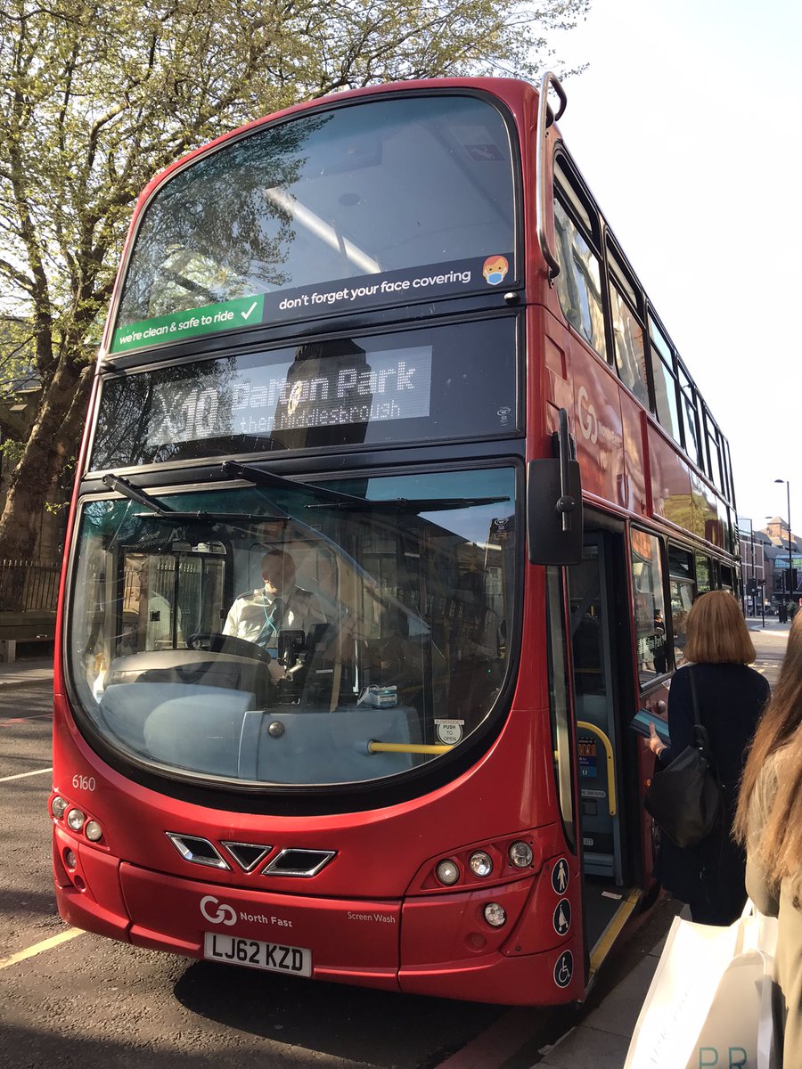 darloscott's tweet image. After a great catch up with @Dan3942 and @MartijnGNE (great to see you both!) it’s time to head home with @gonortheast on #XLines X10 back to Middlesbrough this evening - and the delight of a former London B9TL for our journey! Different to a coach for sure 😅