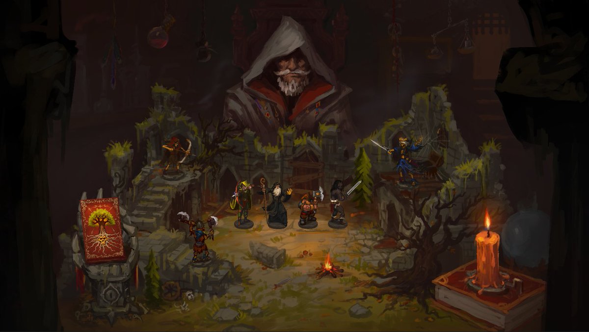 Exploration mode 
#screenshotsaturday #RPG #boardgames #gamedev #darkquest #turnbased