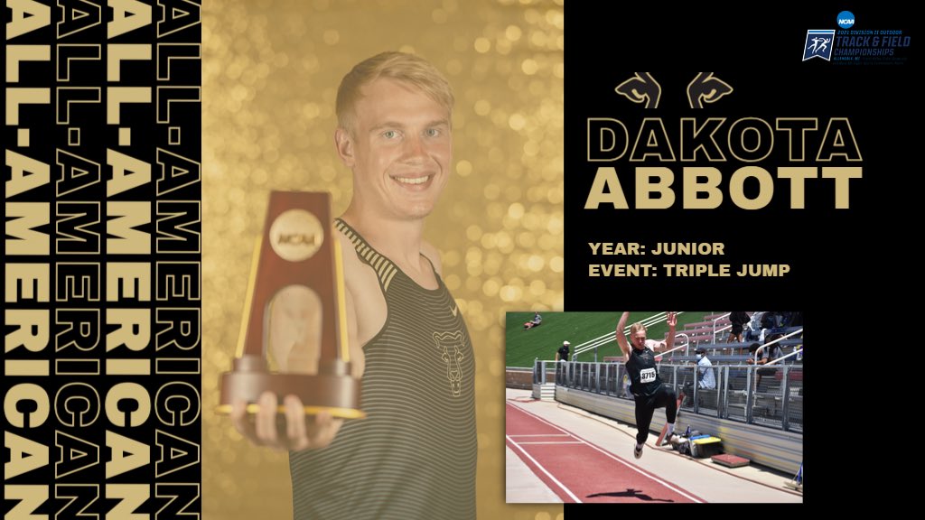 .<a href="/UCCSTRACK/">UCCS Track & Field</a>’s Dakota Abbott heads to the podium with a 3️⃣rd place finish in the men’s triple jump! Abbott leaps out to a mark of 15.63m to claim All-America honors🙌! #ClawsOut #GoMountainLions #AllAmerica
