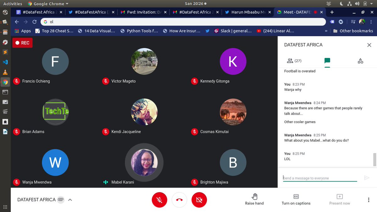 End of #DataFestAfrica 2021. 

See you at #DataFestAfrica 2022, to our organizers <a href="/kendyjaky/">KendiJ💙</a>  and <a href="/KaraniMabel/">Mabel Karani</a>  you have been amazing, Thank you very much.