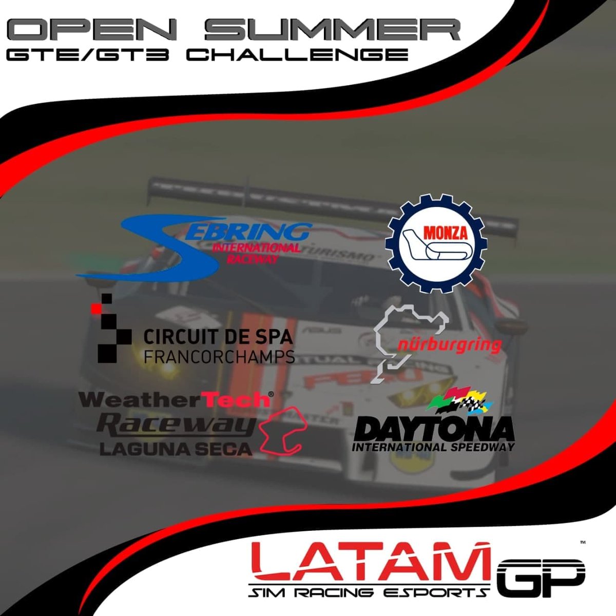 WHAT WE ALL HAVE BEEN WAITING FOR IS HERE
SUMMER SEASON
REGISTER NOW AND SECURE YOUR SPOT!
Register on latamgp.com
