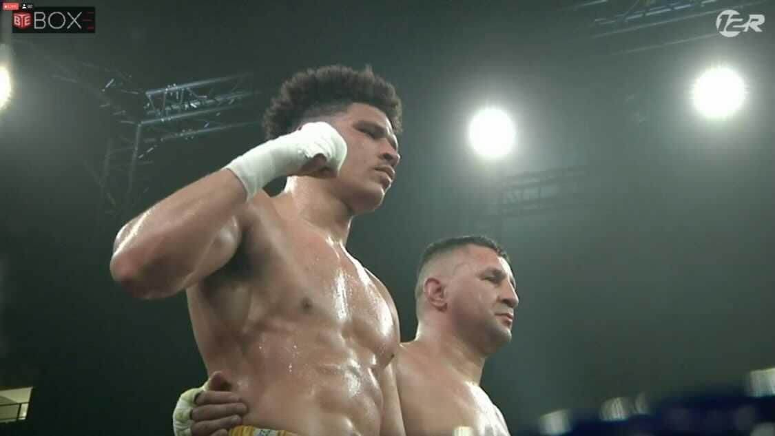 Streetwisemgt's tweet photo. Our heavyweight @BamogoMichael wins his first bout under his new promoter @DiBellaEnt in Belgium moving him to 5-0. Next we will be getting him out to California to team up with well respected trainer @manny_boxing to further his development! @Mickey_Moo @loudibella https://t.co/X98VJzNj3z