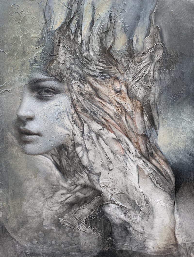 New painting ✨ “Monarch” mixed media on panel, 9x12” ✨Also posted a new article on <a href="/muddycolors/">Muddy Colors</a> with a process video (called Flow) of this painting from start to finish if you’re interested in seeing how I paint &amp; hearing a chat I have with Dan Dos Santos about art &amp; life ✨