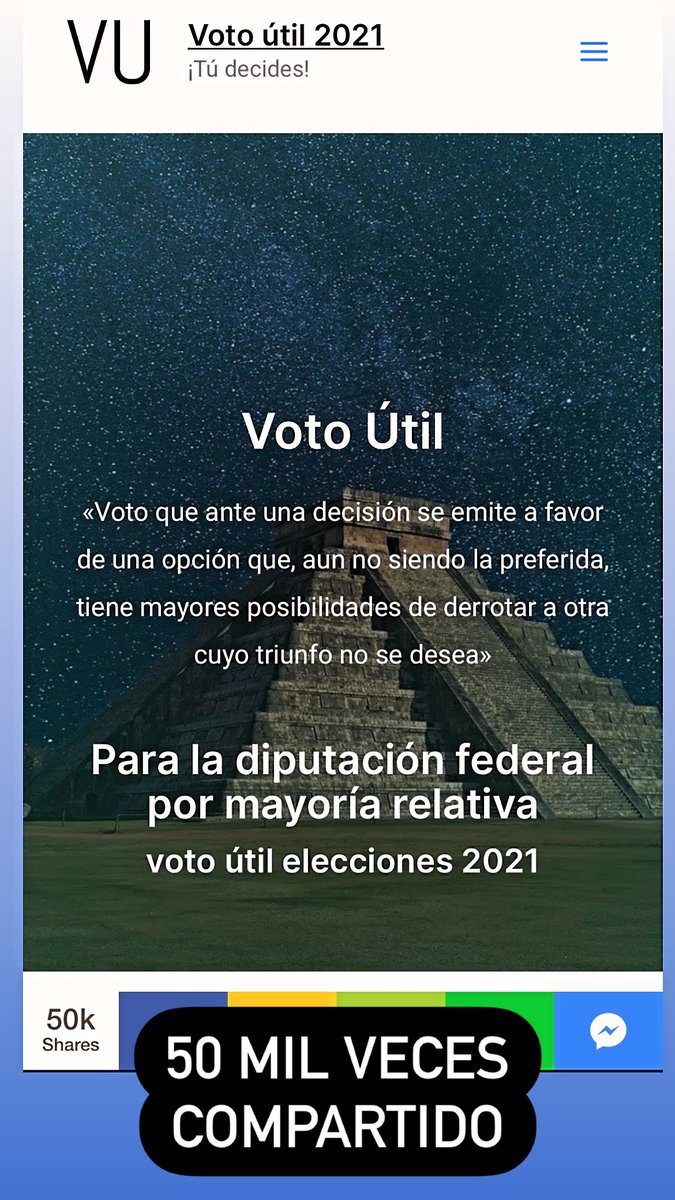 vutilmx's tweet photo. 🚨 Hoy llegamos a 50mil compartidos🚨

Pero hoy más que nunca tenemos que seguir difundiendo a https://t.co/a1BqiMMRPb
Estamos a 8 días de la elección y es IMPORTANTÍSIMO que todos participemos.

(Hilo)👇 https://t.co/8vzANT24BN