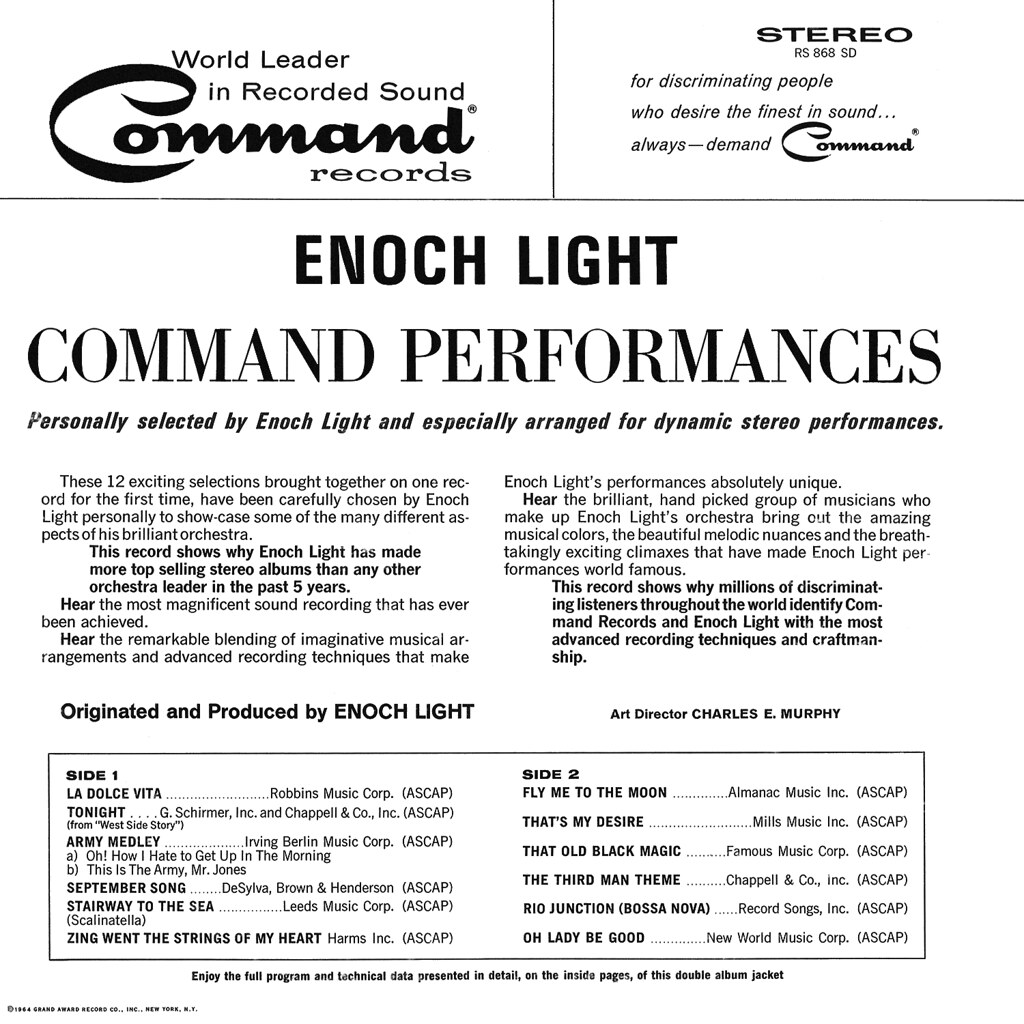 CarlosEsnaola's tweet photo. #ESNAOLA! recomendado #commandpeeformances #enochlight #1964
😉🍸
#command #Swingers #Jazz #spaceagepop #easylisteningmusic🎧 #orchestralmusic #Pop #instrumental #coolstuff #Musica #33rpmclub #lounge #musica #yourdjlife #vintage #Dj #DiscJockey https://t.co/haiVIZ0RSu