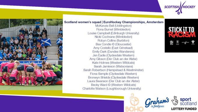 GBEDPWomen's tweet photo. Congratulations to the 6 current EDP players and 7 EDP alumni who will be representing their home nations at the @eurohockeyorg championships in Amsterdam next week! Good luck to you all! #getwatching https://t.co/Ofi0Dfnr7y