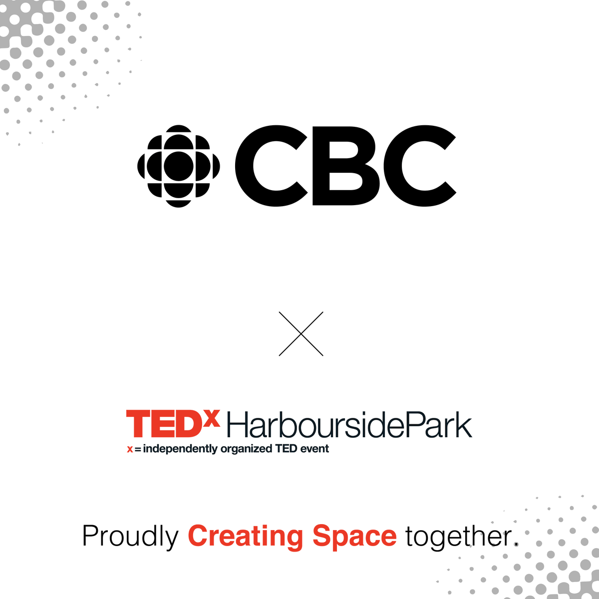 TEDxHarbourside's tweet photo. We're thrilled to introduce you to our Media Partner, CBC. 

They're essential to our 2021 TEDxHarboursidePark show “Creating Space” - and huge supporters of ideas worth spreading here in NL. 

Get your tickets for tonight's show here: https://t.co/2bc8HPqrrS https://t.co/MN3oYXcZNC