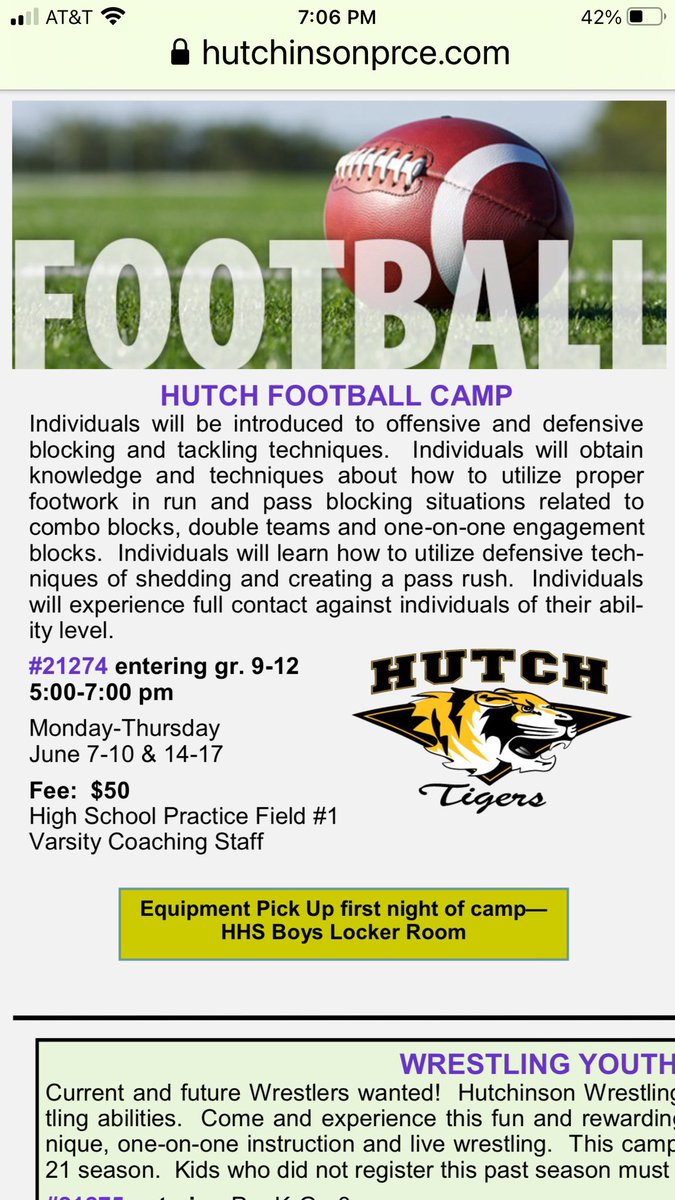 Also, make sure to sign up for football camp this summer grades 9-12 that plan on playing football🏈