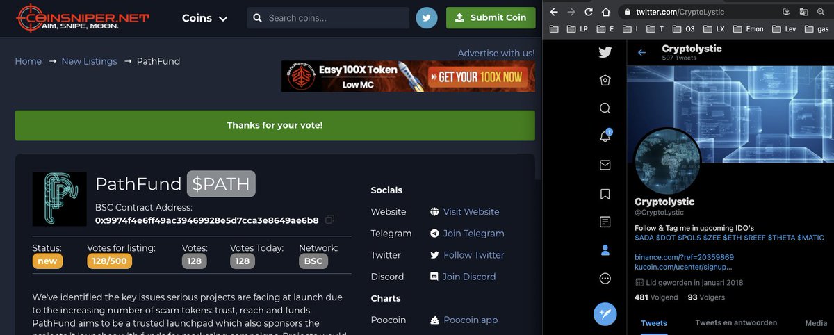 CryptoLystic's tweet photo. @izzyb0i Voted! https://t.co/I6BNf5qZd4