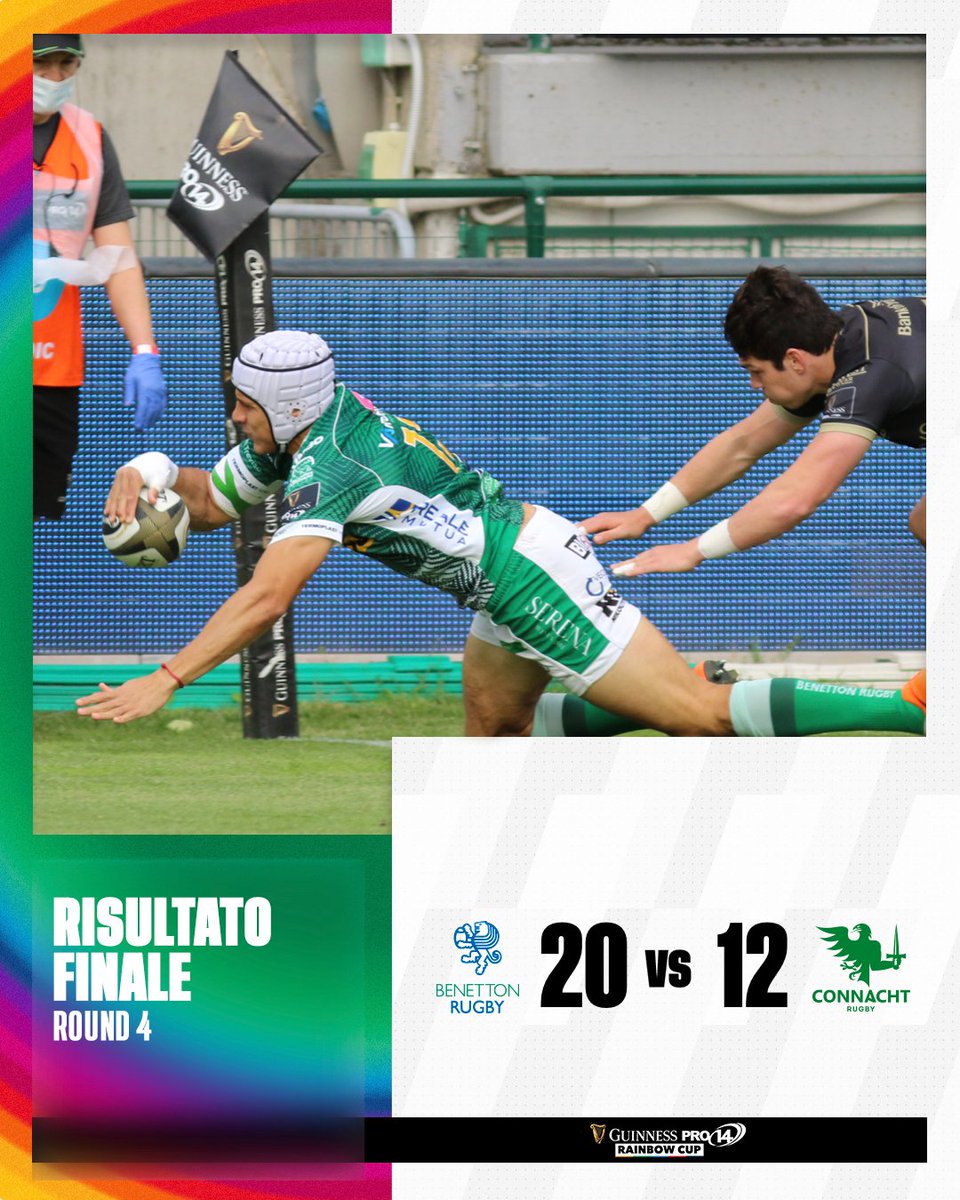 Benetton Rugby 🦁 (@benettonrugby) on Twitter photo #BENvCON Allo Stadio Monigo i Leoni si impongono sul Connacht per 20 a 12 #BENvCON Allo Stadio Monigo i Leoni si impongono sul Connacht per 20 a 12