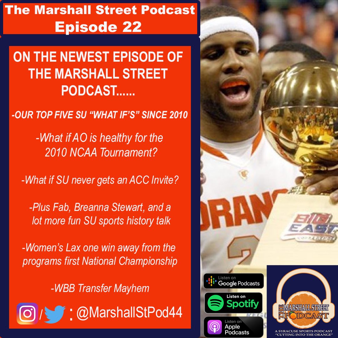 E22: We discuss our Top Five #Syracuse “What If’s” since 2010, Women’s Lax, and Women’s Basketball roster turnover. Don’t forget to share, subscribe, leave us a five star question on iTunes, and follow us here and on Instagram! We appreciate all of you! https://t.co/jgymH1p39c https://t.co/a2Qr7MHecG