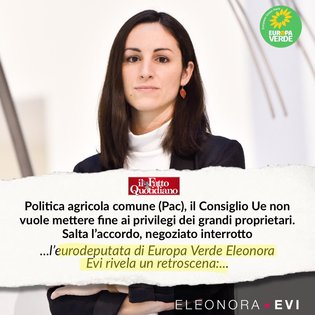 EleonoraEvi's tweet photo. NULLA DI FATTO.
Inammissibile l’egoismo degli Stati membri che non accettano nemmeno la già debole posizione del #ParlamentoEu sugli #ecoschemi. E provocano con proposte inaccettabili.
ne parlo su @fattoquotidiano
👇
https://t.co/RY1JQuCxZe
#fixTheCAP or #WithdrawTheCAP 🗑‼️ https://t.co/yaaHJA3OFY
