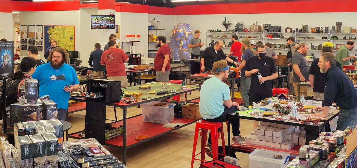 Lots of gaming going on today, a good turn out and lots of fun!