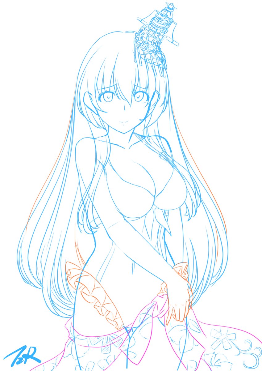 扶桑姉様進捗&ちっぱい練習台少女白雪ちゃん 