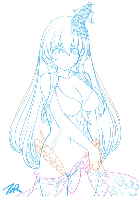 扶桑姉様進捗&ちっぱい練習台少女白雪ちゃん 