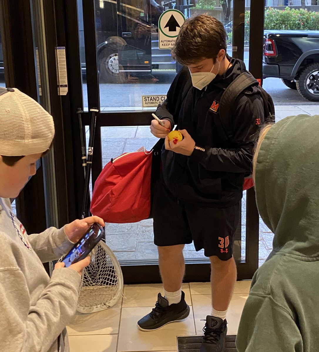 TerpsMLax's tweet image. - Career-high 17 saves in today ❌
- Signing autographs in the hotel lobby ✍️ 

The McManiac does it all #BeTheBest