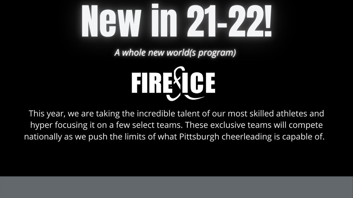 We’ve been training the best in the 412 for years. But this season, it’s serious. 

A new direction, a new focus and hyper competitive teams. 

It’s a Fire &amp; Ice world ... you’re just competing in it!